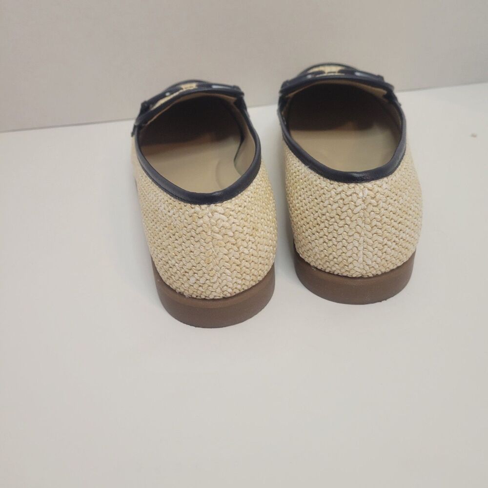 Kenneth Cole Women’s Loafers Size 10M Beige Black Woven Slip On Flat - Picture 5 of 8